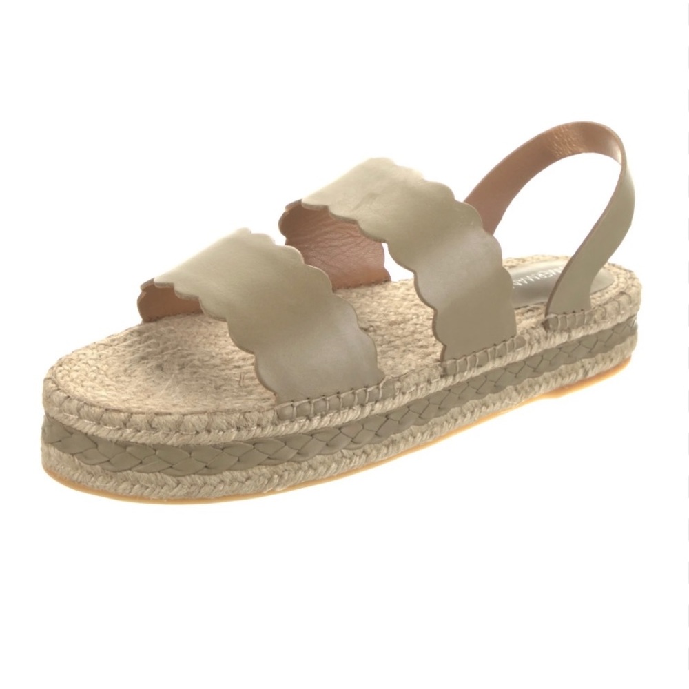 Zimmermann Olive Scallop Espadrille Sandal - Picture 2 of 8